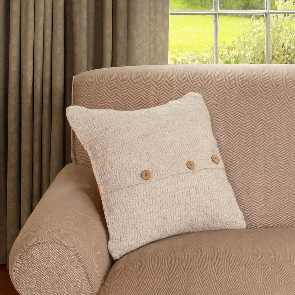 Housse de coussin à motif de feuilles