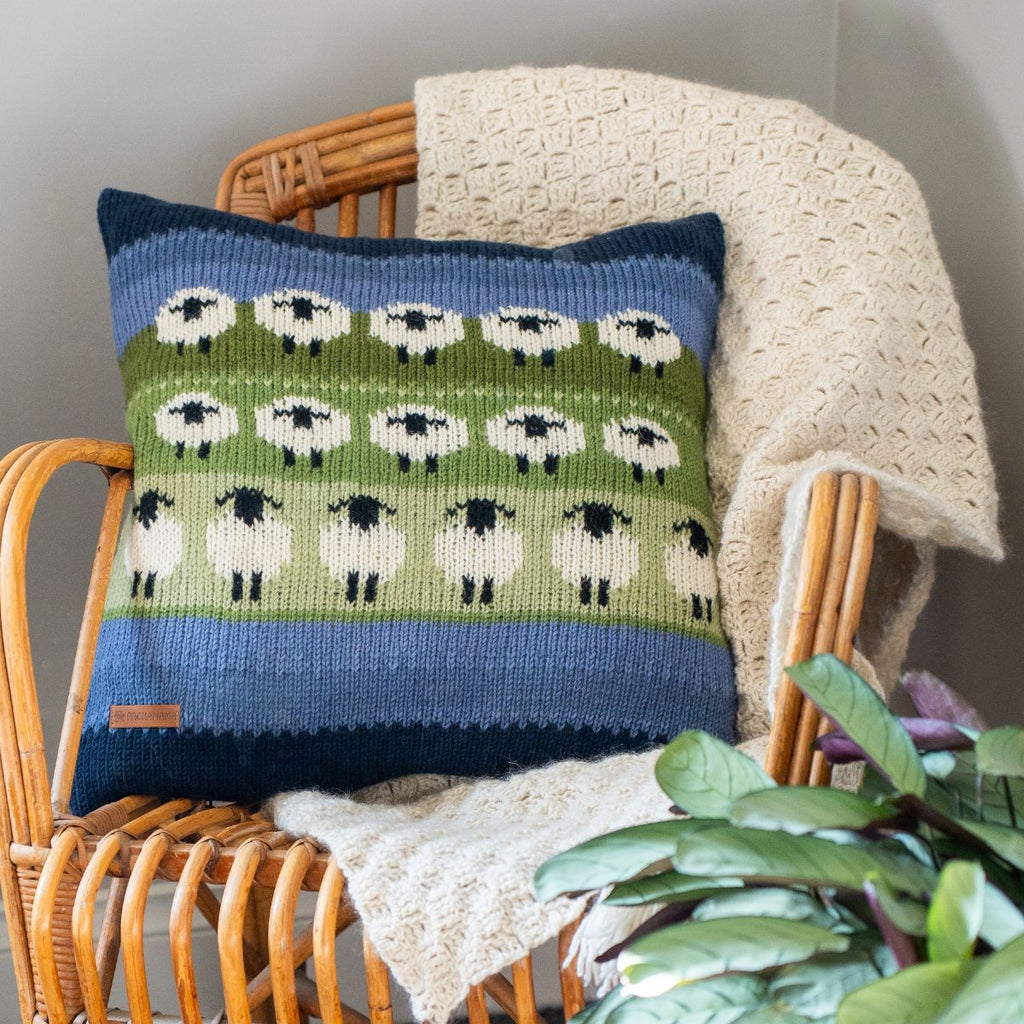 Housse de coussin « Troupeau de moutons »