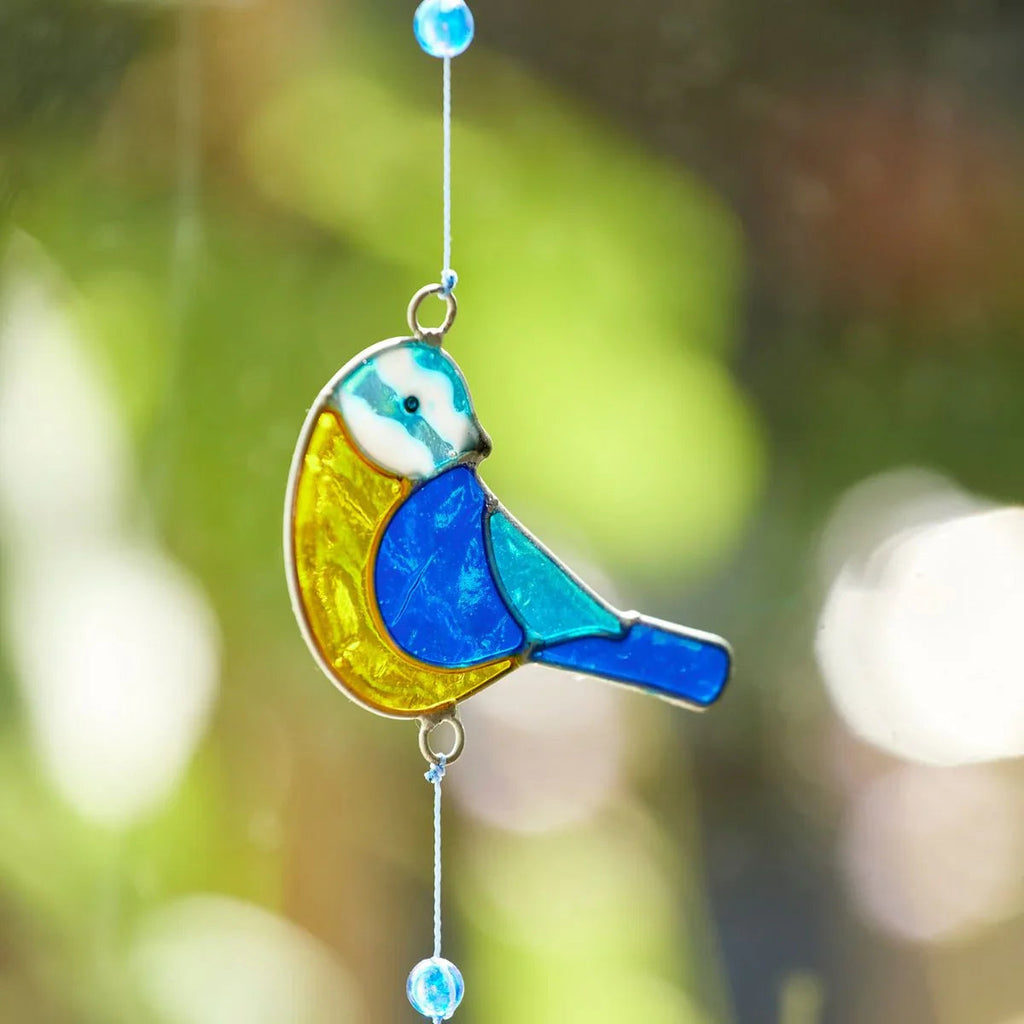 Guirlande de 3 Mésanges Bleues Attrape-soleil
