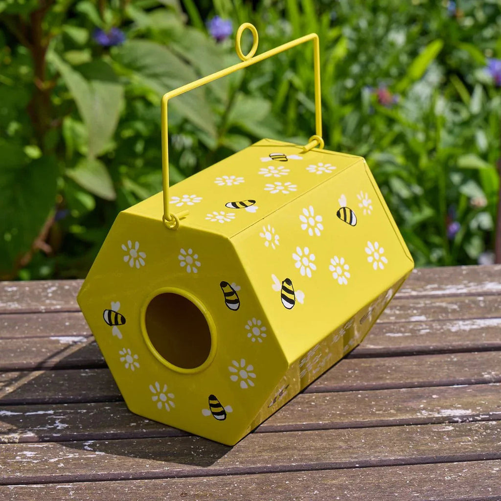 Nichoir d'abeilles peint à la main