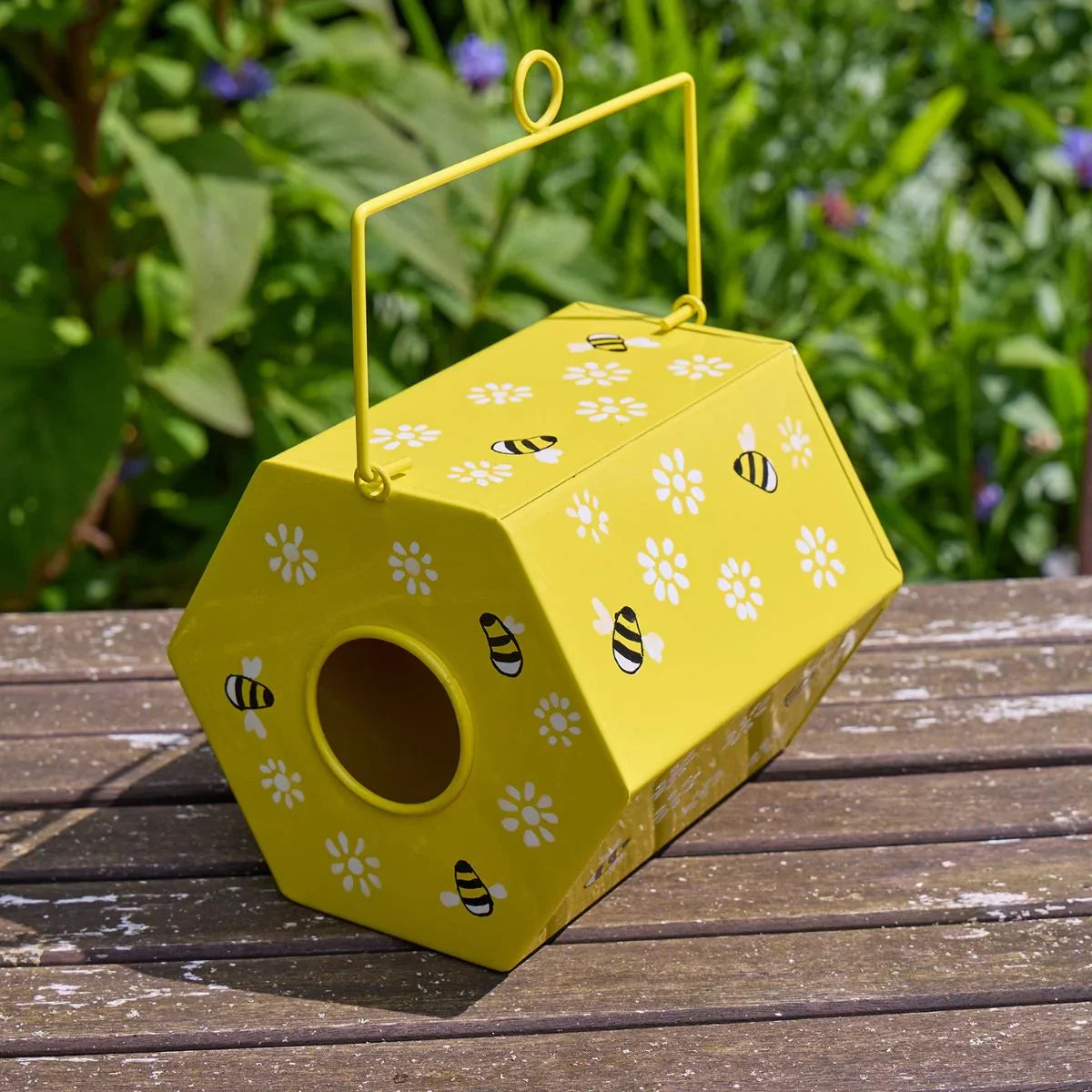 Nichoir d'abeilles peint à la main