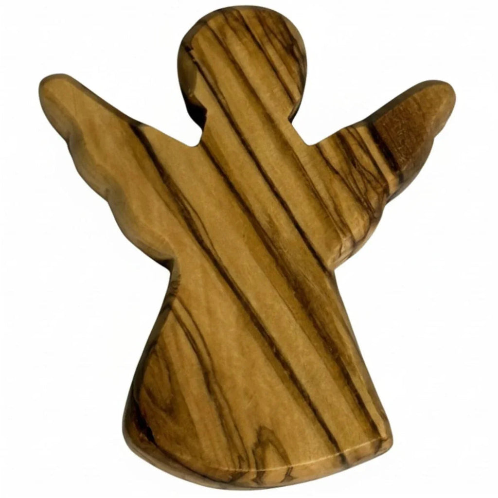 Ange en bois d'olivier