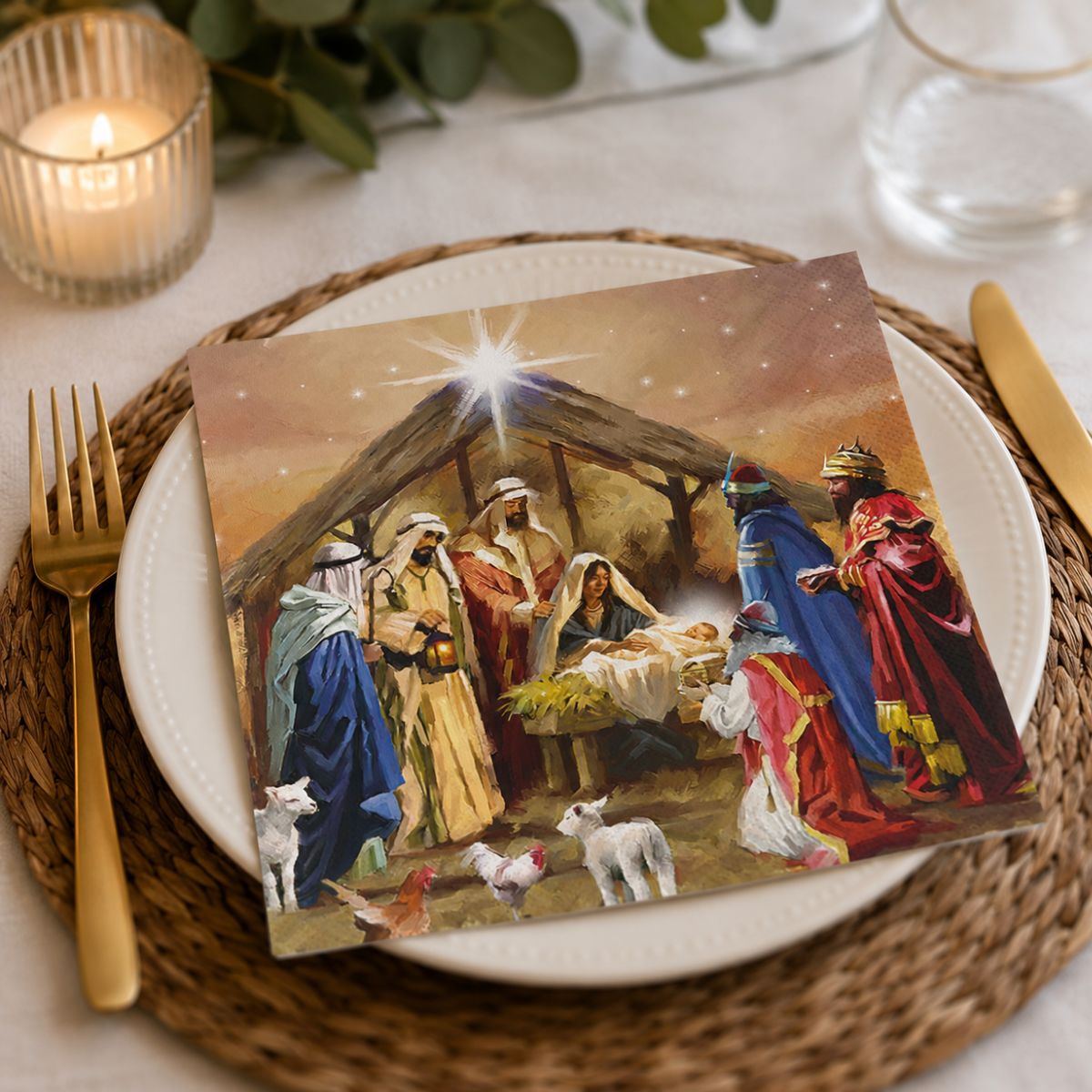 Serviettes crèche