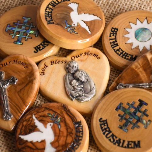 Aimant en bois d'olivier - Assortiment