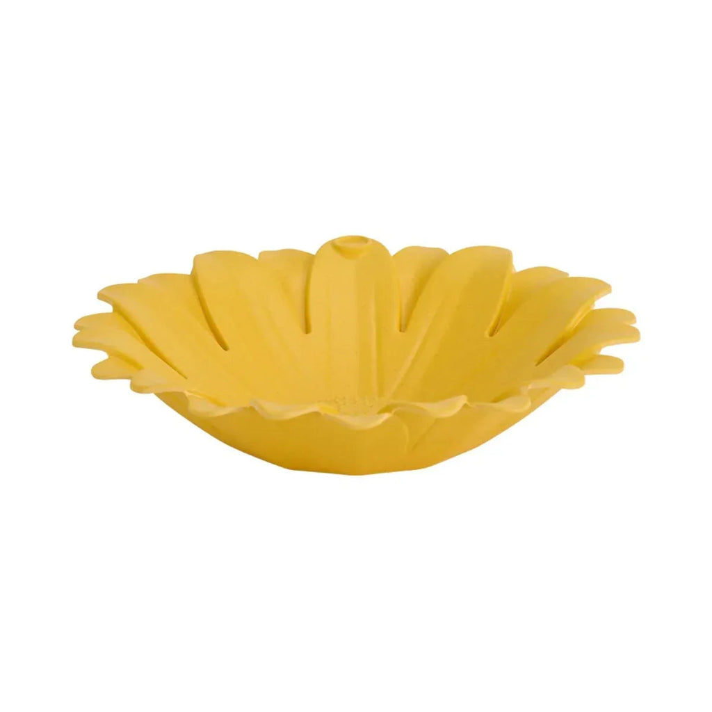 Bain d'oiseaux en bambou - Jaune tournesol