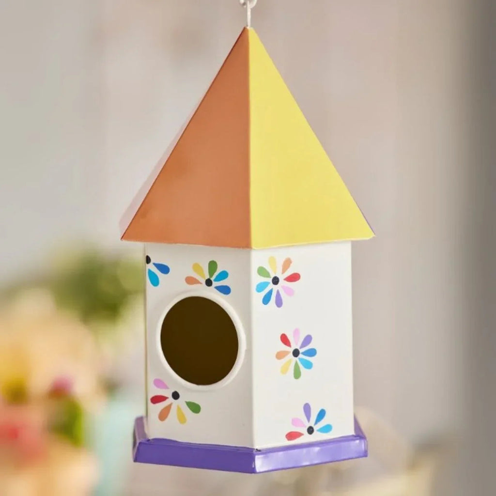 Nichoir fleur arc-en-ciel