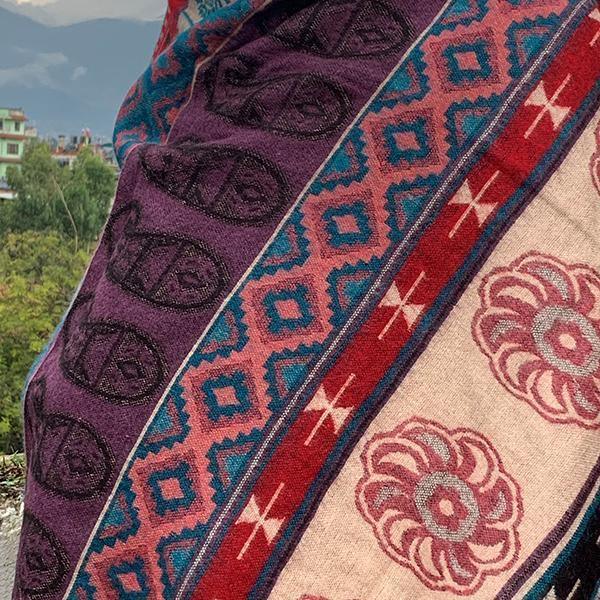 Couverture himalayenne en zigzag